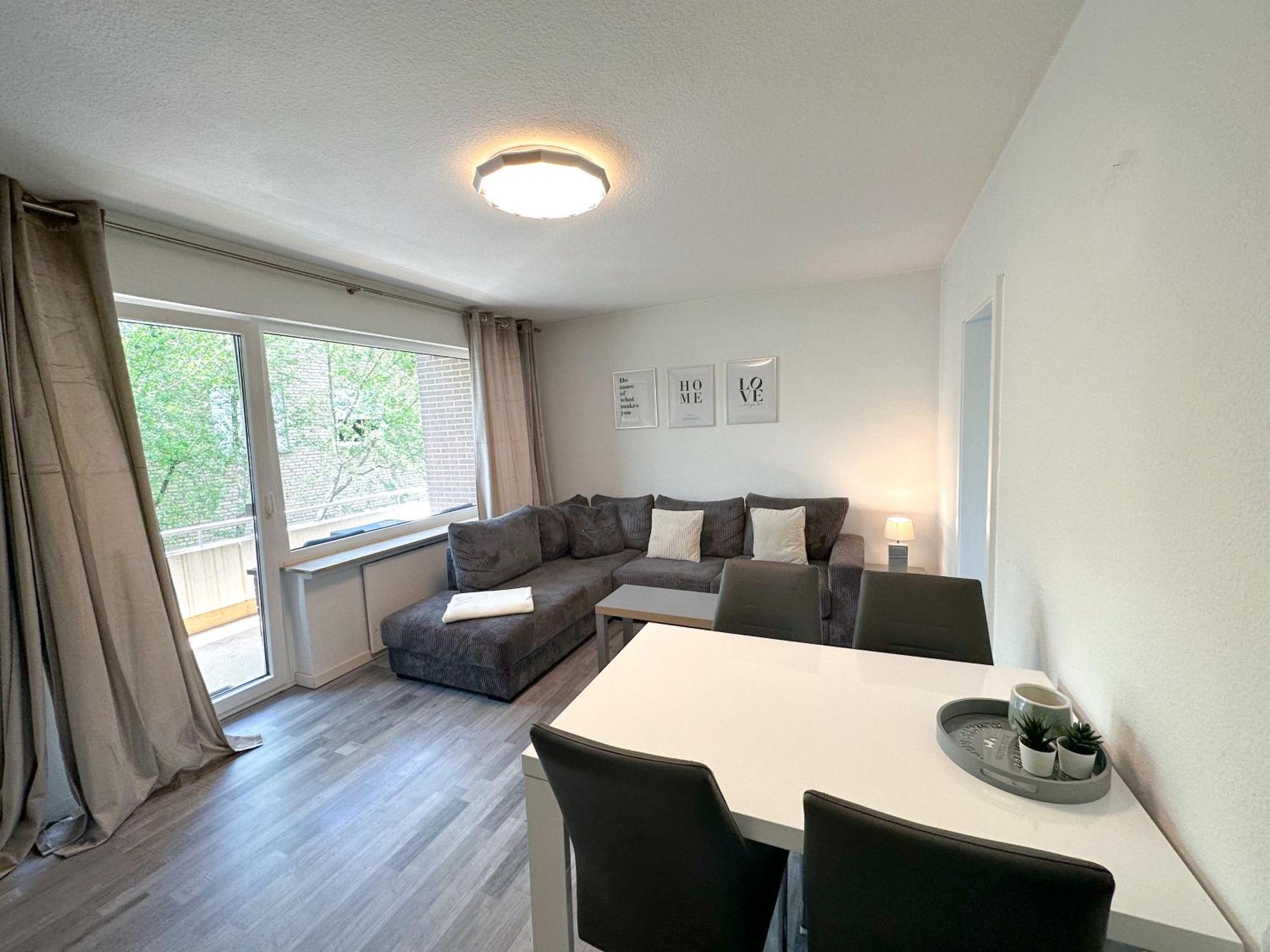 Stilvolles, Frisch Renoviertes 2Zi Apartment Mit Kueche Und Balkon In Kliniknaehe Bad Oeynhausen Ngoại thất bức ảnh