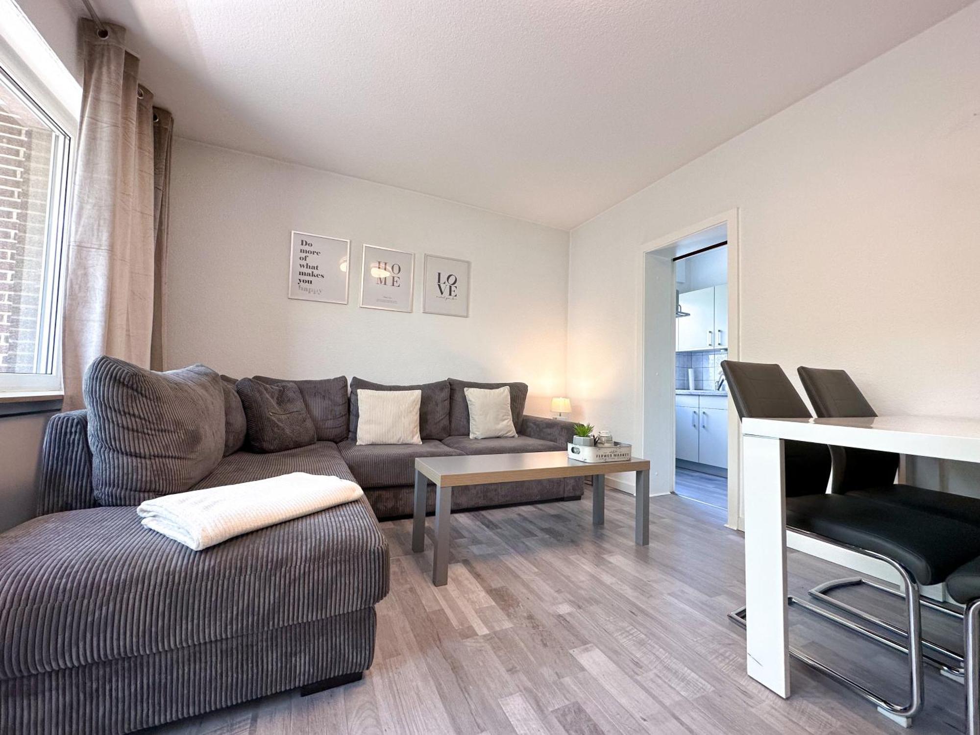 Stilvolles, Frisch Renoviertes 2Zi Apartment Mit Kueche Und Balkon In Kliniknaehe Bad Oeynhausen Ngoại thất bức ảnh
