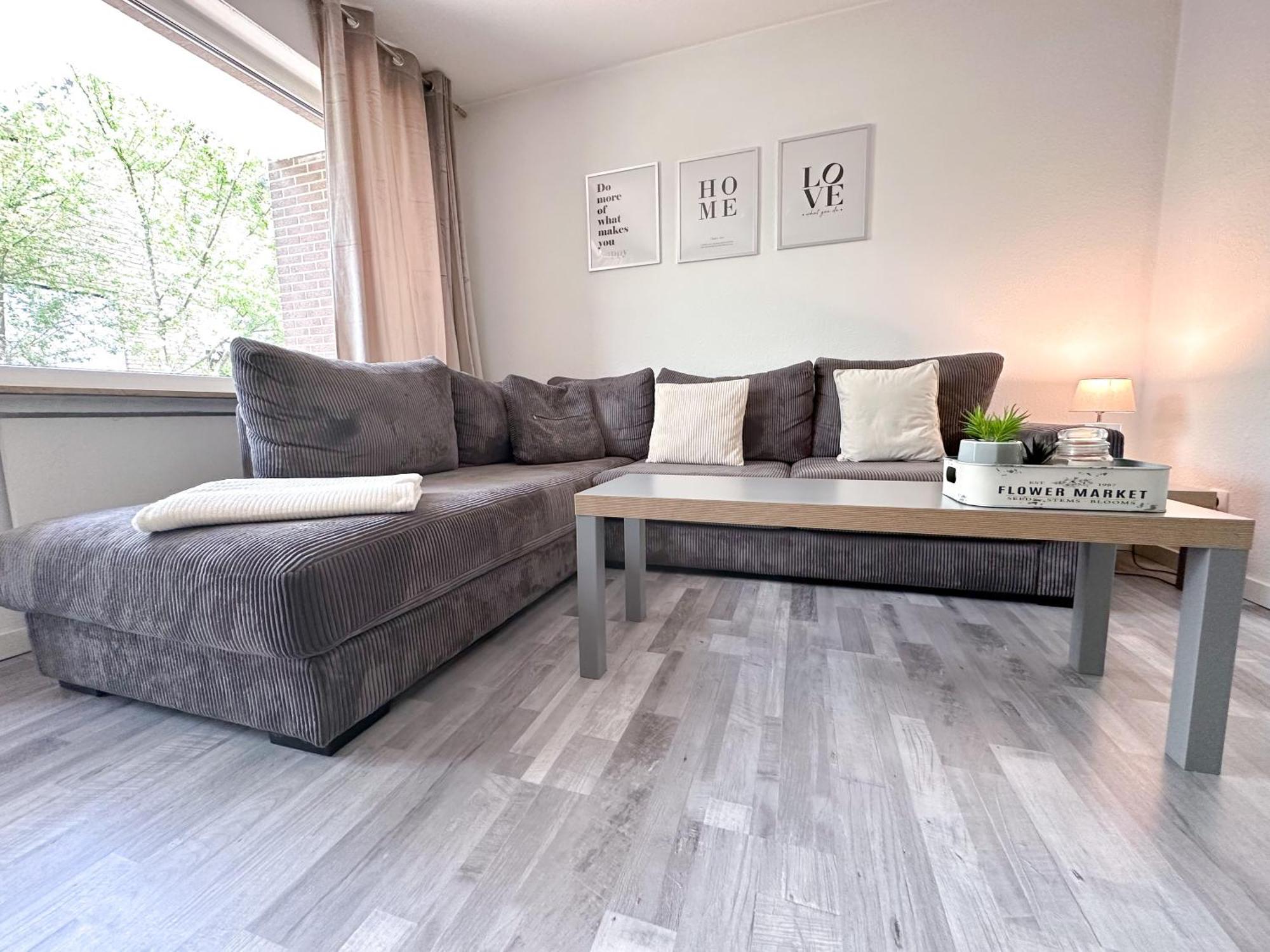 Stilvolles, Frisch Renoviertes 2Zi Apartment Mit Kueche Und Balkon In Kliniknaehe Bad Oeynhausen Ngoại thất bức ảnh